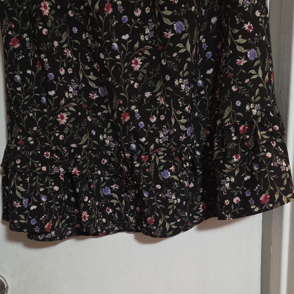 French Grey One-Shoulder Floral Dress - Picture 6 of 6